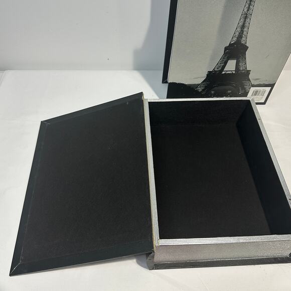 Set of 2 Large Storage Fake Books, New York, Paris 14" x 10.5" x 7.25" - Picture 6 of 11
